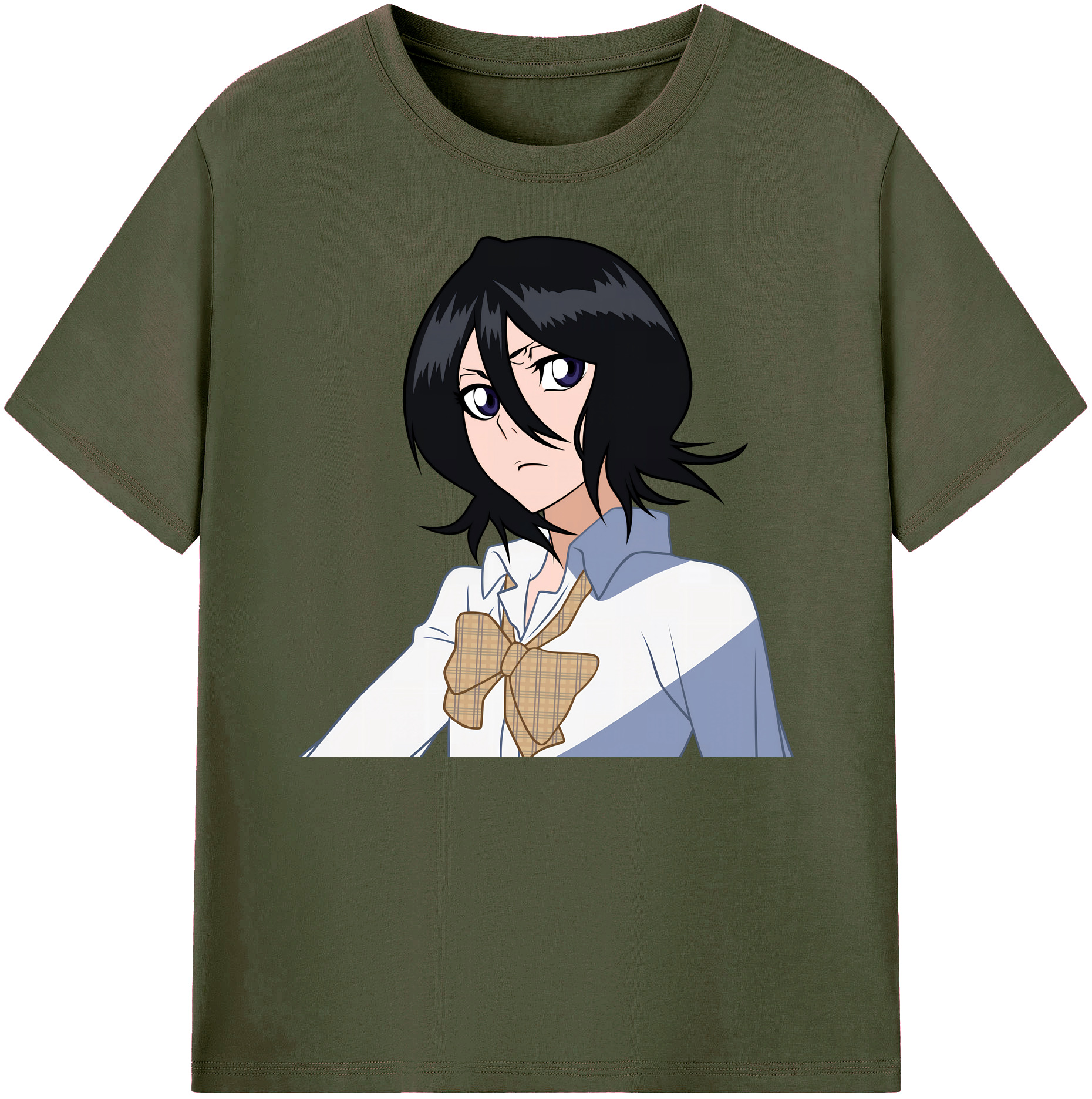 （画像用） ブリーチ 朽木ルキア BLEACH Kuchiki Rukia 綿100％ メンズ半袖Tシャツ｜肌触りやわらか＆通気性